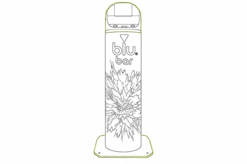 Oversized product replicas — illustrative format view