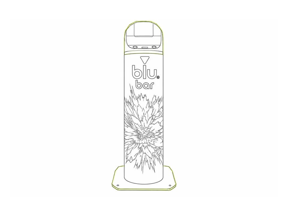 Oversized product replicas — illustrative format view