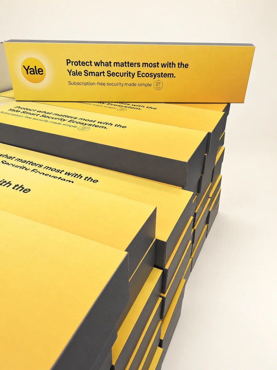 Yale printed information panels and retail display components