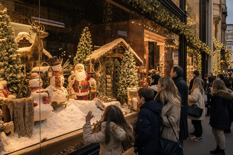 Luxury Christmas Window Display