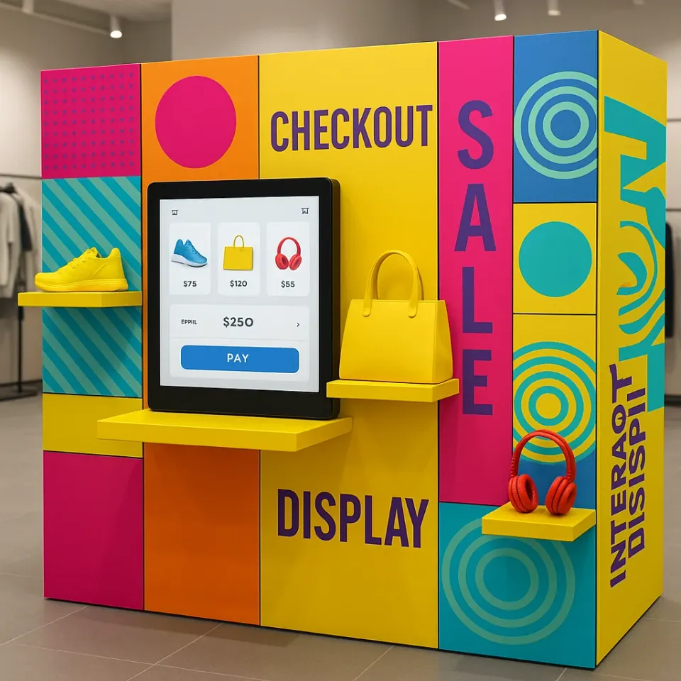 A striking, interactive retail display with integr