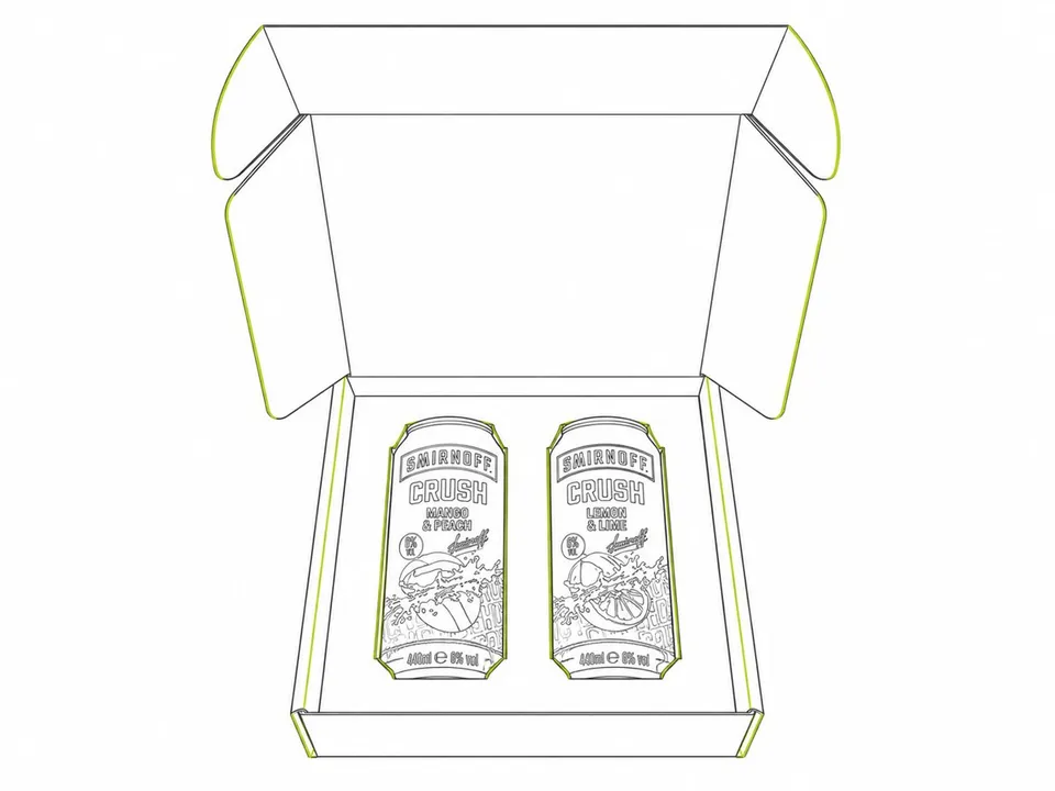Influencer boxes & bespoke branded packaging — illustrative format view