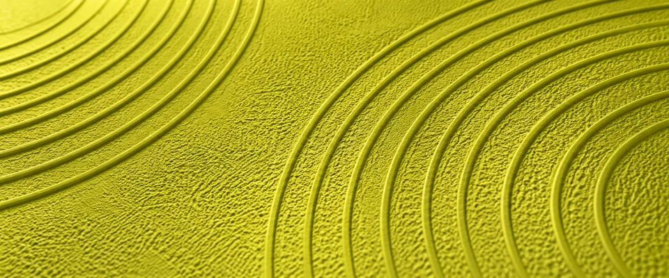 Concept image of a lime surface with raised concentric ridges and a fine stippled texture