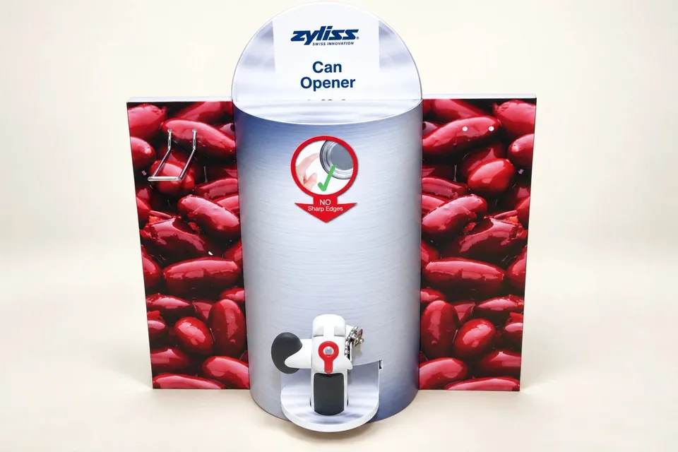 Zyliss countertop can-opener display