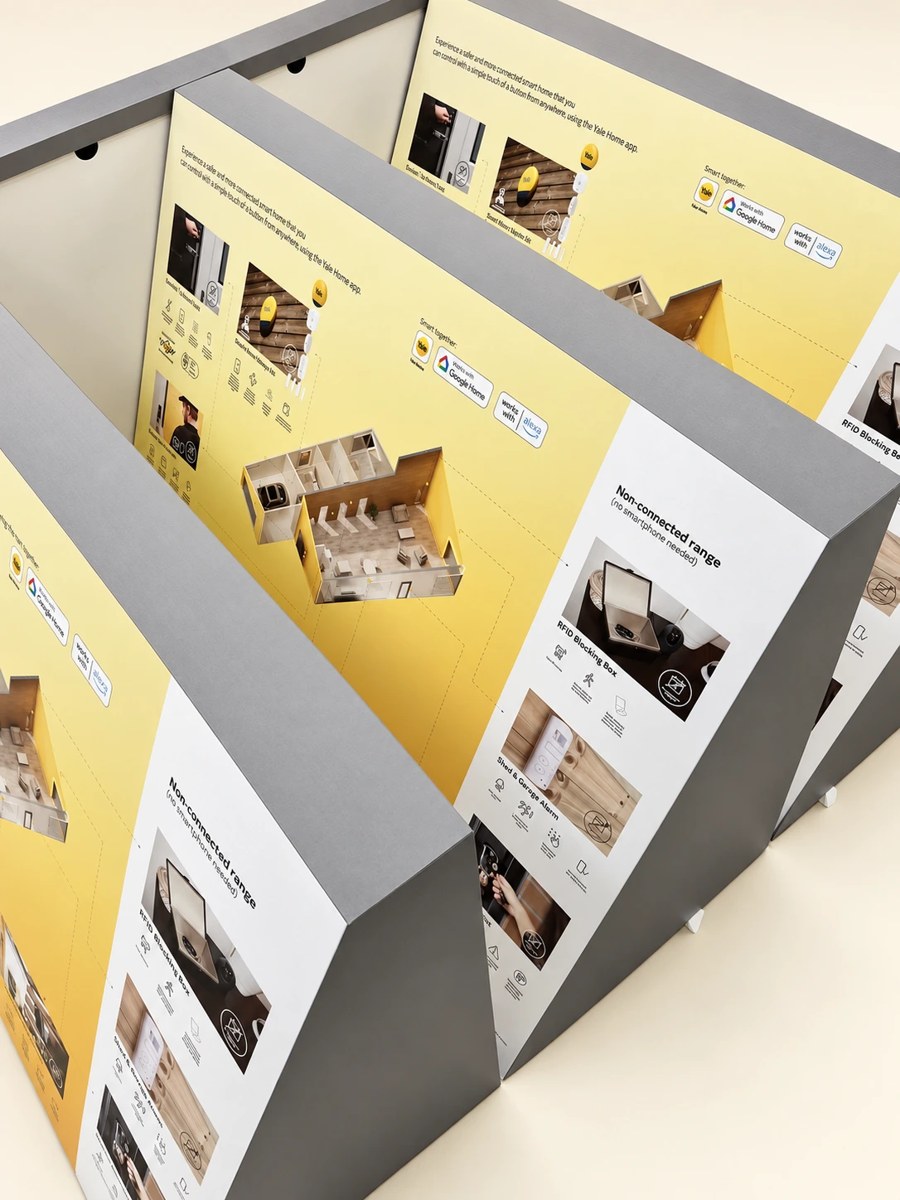 Yale printed information panels and retail display components
