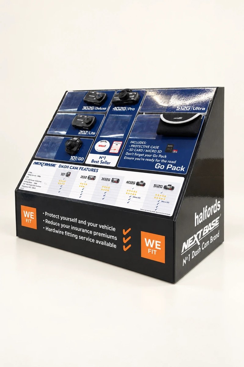 Nextbase angled retail information unit