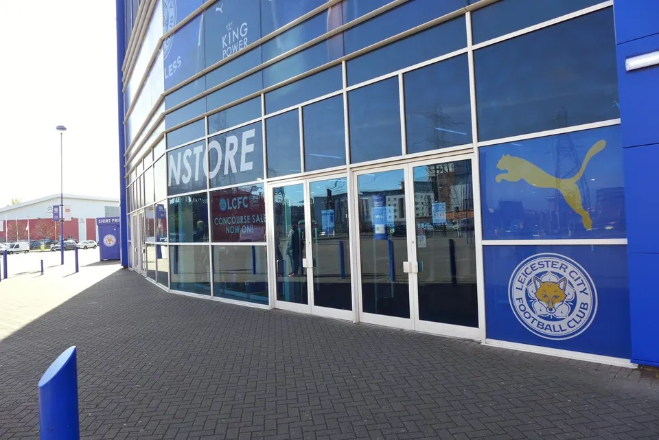 Leicester City branded store graphics