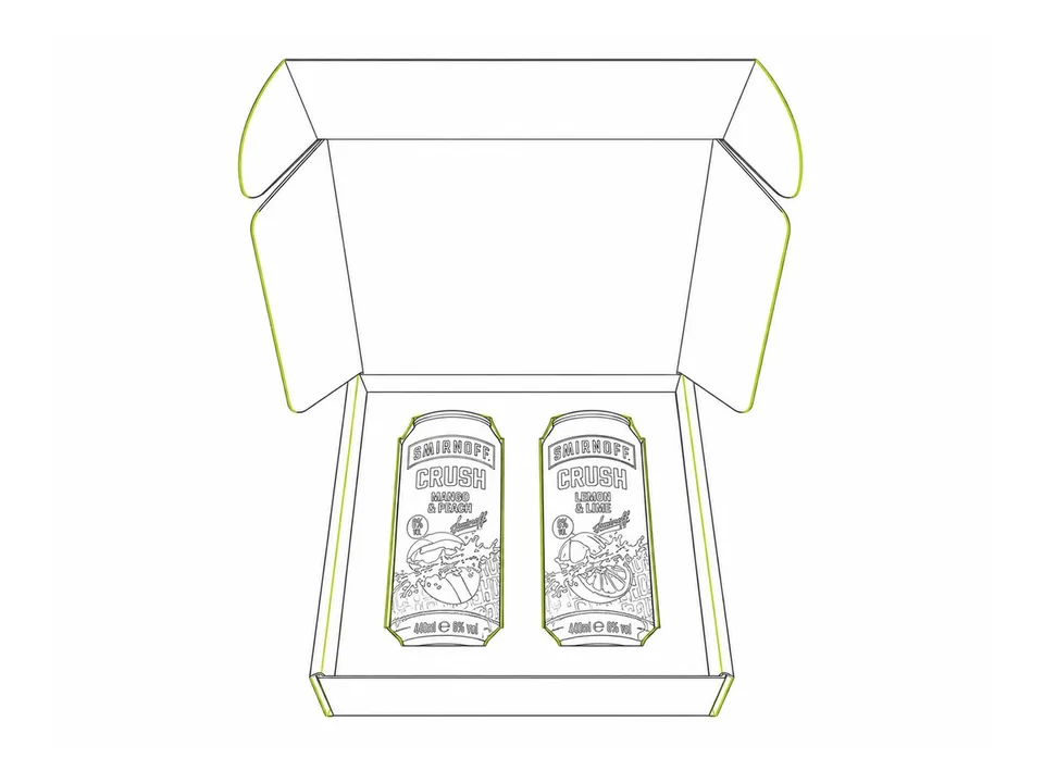 Influencer boxes & bespoke branded packaging — illustrative format view