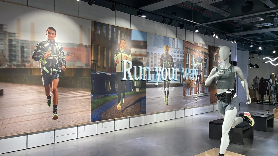 New Balance printed retail campaign graphics