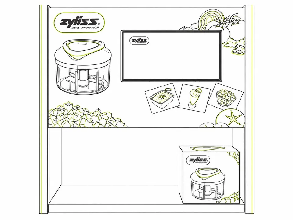 Zyliss — illustrative header and digital-screen detail